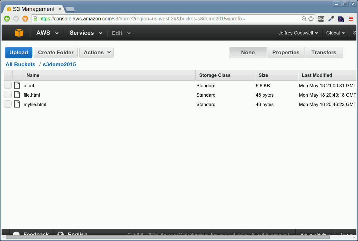 aws console
